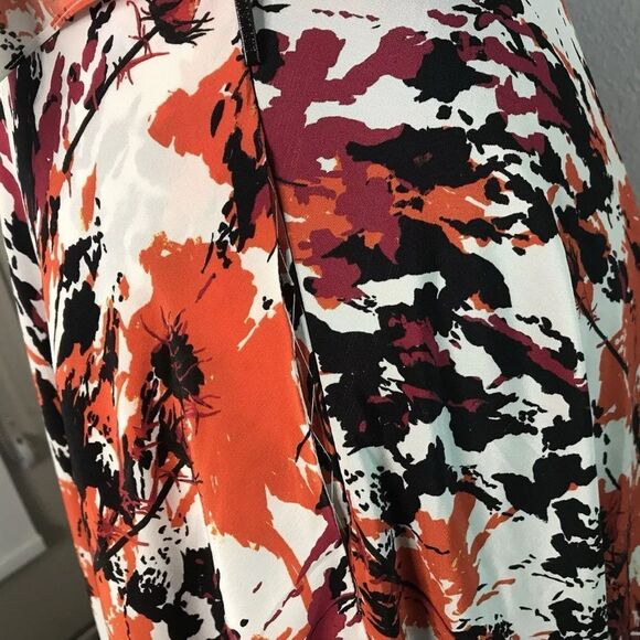 Roberto Cavalli Silk Dress SIze 40 Womens US 4 Multicolor Long Sleeve Asymmetric - Picture 9 of 12